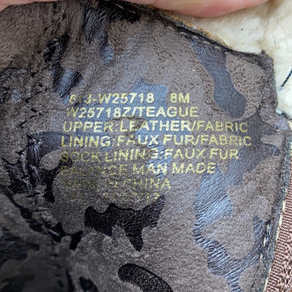 🆕White Mountain Caramel Fur Suede Leather Boots - Picture 11 of 15